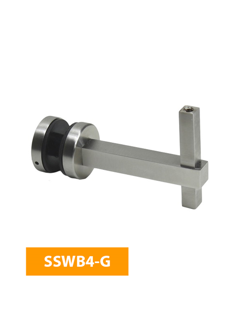 how 84mm Handrail Bracket for Glass - No Top - SSWB4-G (Satin Finish)