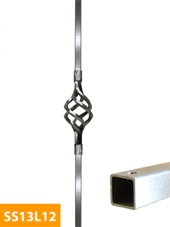 buy 12mm-square-Cage-Plain-Level-Stainless-Steel-Baluster-SS13L12