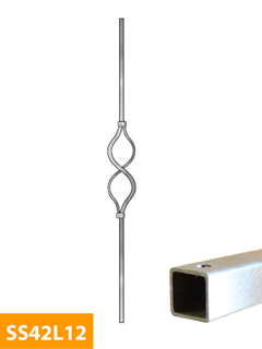 purchase 12mm-square-Decorative-Level-Stainless-Steel-Baluster-SS42L12