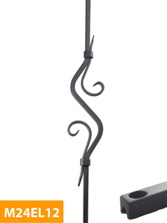 purchase 12mm-square-Extra-Long-Decorative-Level-Mild-Steel-Baluster-M24EL12