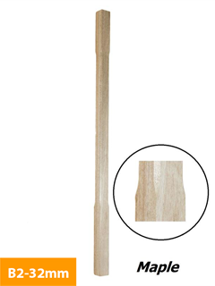 order 32mm-Maple-Timber-Baluster-Chamfered-B2-32