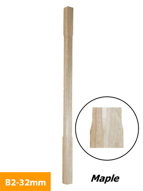 where 32mm Maple Chamfered Timber Baluster B2-32