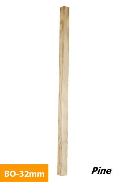 how 32mm Pine FJ (Paint Grade) Plain Square Timber Baluster BO-32