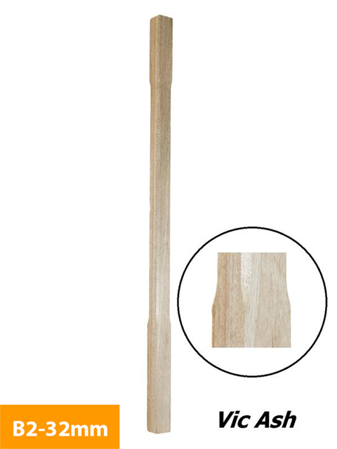 how 32mm Vic Ash Chamfered Timber Baluster B2-32