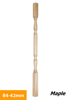 purchase 42mm-Maple-Timber-Baluster-Square-Turned-B4-42