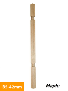 buy 42mm-Maple-Timber-Baluster-Square-Turned-B5-42