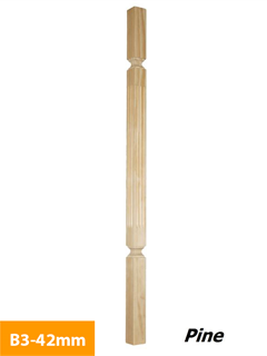 purchase 42mm-Pine-Timber-Baluster-Square-Turned-B3-42