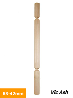 purchase 42mm-Vic-Ash-Timber-Baluster-Square-Turned-B3-42