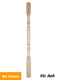 buy 42mm-Vic-Ash-Timber-Baluster-Square-Turned-B4-42