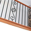 who 12mm Square Double Scroll Panel Rake Baluster - M12R12