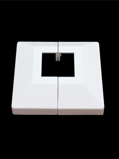 buy Cover Plate for 40X40 mm Post, Pearl White