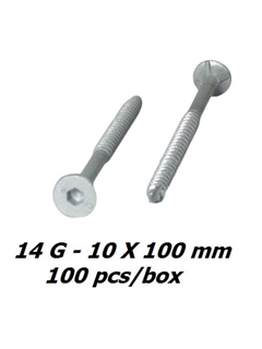 obtain 14g x 100mm Galvanised Bugle Timber Screws - 100pcs