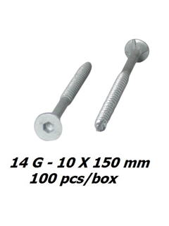 obtain 14g x 150mm Galvanised Bugle Timber Screws - 100pcs