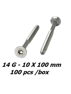 order 14g x 100mm Stainless Bugle Timber Screws - 100pcs