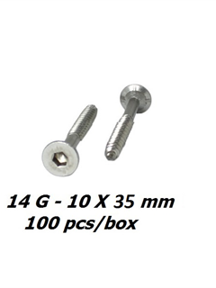 obtain 14g x 35mm Stainless Bugle Timber Screws - 100pcs