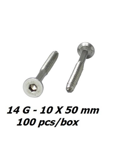 buy 14g x 50mm Bugle Batten Stainless Steel Timber Screws - 100pcs