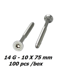 buy 14g x 75mm Stainless Bugle Timber Screws - 100pcs