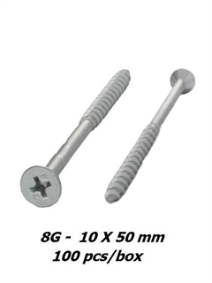 order 8g x 50mm Treated Pine Phillips Drive Screws - 100pcs