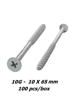 obtain 8g x 65mm Treated Pine Phillips Drive Screws - 100pcs