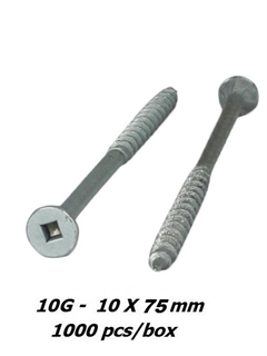 purchase 10g x 75mm Treated Pine Square Drive Screws - 1000pcs