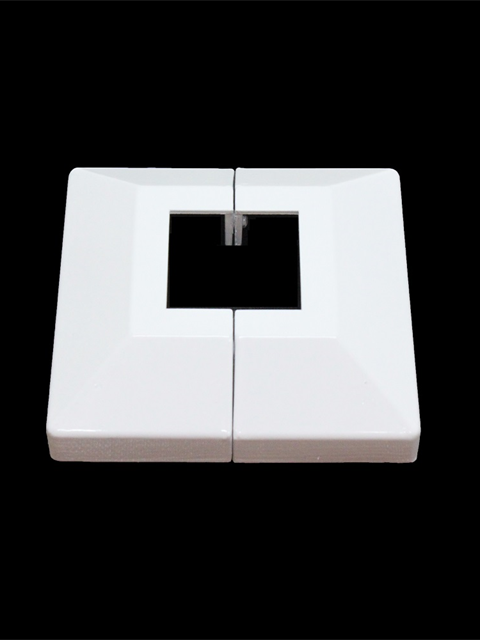 how Cover Plate for 40X40 mm Post, Pearl White