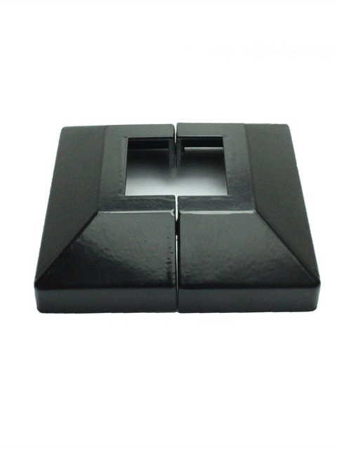 who Cover Plate for 40X40 mm Post, Satin Black