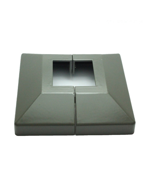 who Cover Plate for 40X40 mm Post, Woodland Grey