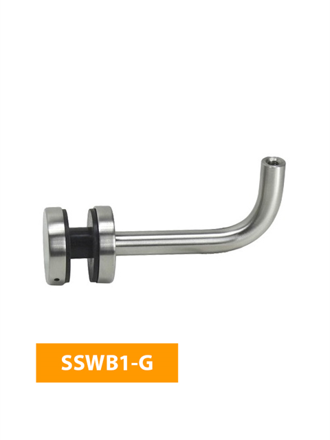 what 84mm Handrail Bracket for Glass - No Top - SSWB1-G (Satin Finish)