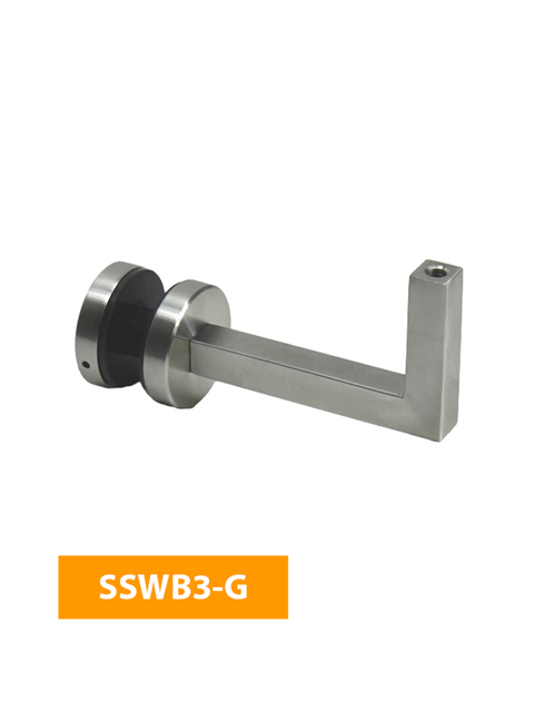 what 84mm Handrail Bracket for Glass - No Top - SSWB3-G (Satin Finish)