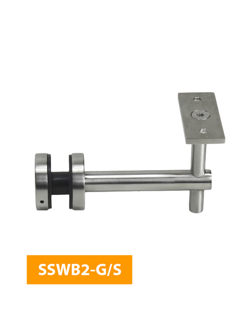 what 84mm Handrail Bracket for Glass with Flat Rectangular Top - SSWB2-G/S (Satin Finish)