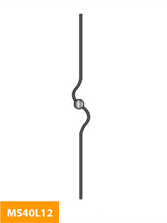 purchase 12mm square Decorative Level Baluster - MS40L12