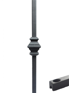 buy 12mm Square Single Knuckle Extra Long Baluster - M34EL12