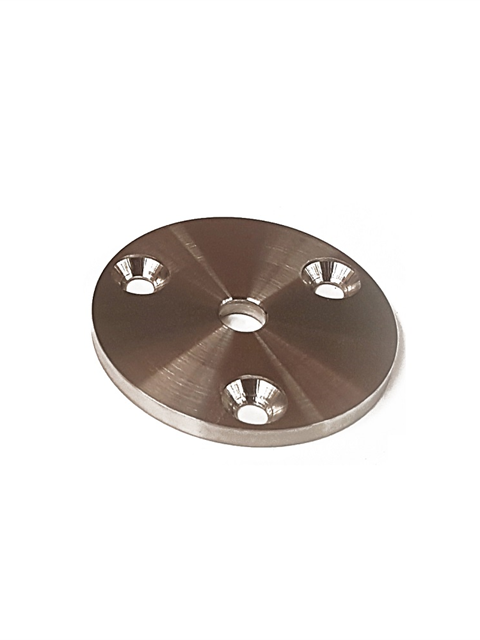 where Round Base Plate 100X6mm with 3 fixing holes