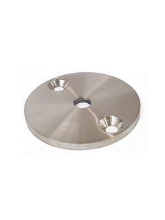 obtain Round Base Plate 80X6mm with 2 fixing holes