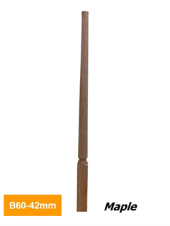 obtain 42mm Maple Square Turned Timber Baluster B60-42