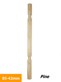 purchase 42mm Pine Square Turned Timber Baluster B5-42