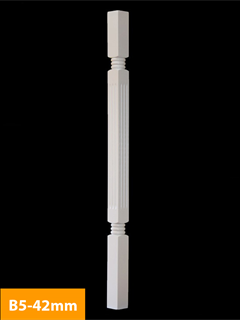 buy 42mm Turned American Poplar Primed Timber Baluster - B5-42