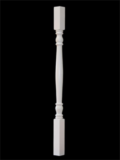 order 42mm Turned American Poplar Primed Timber Baluster - B1-42