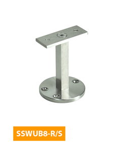 purchase 76mm Upright Handrail Bracket with Flat Rectangular Saddle - SSWUB8-R/S (Satin Finish)
