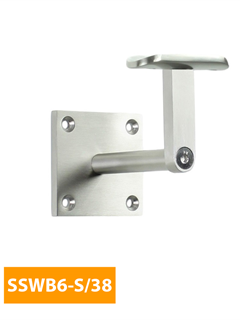 buy Wall-Mounted-80mm-Square-Handrail-Bracket-with-38mm-Curved-Top-SSWB6-S-38